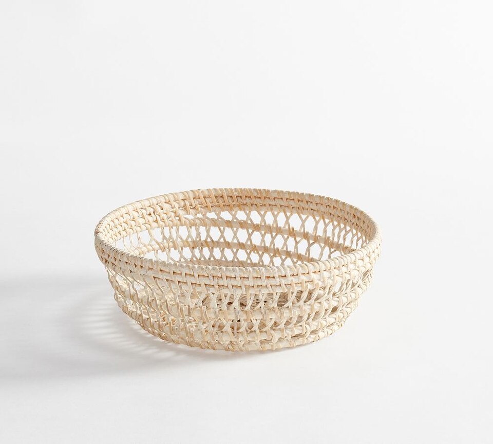 Miramar Handwoven Rattan Fruit Bowl Pottery Barn Australia